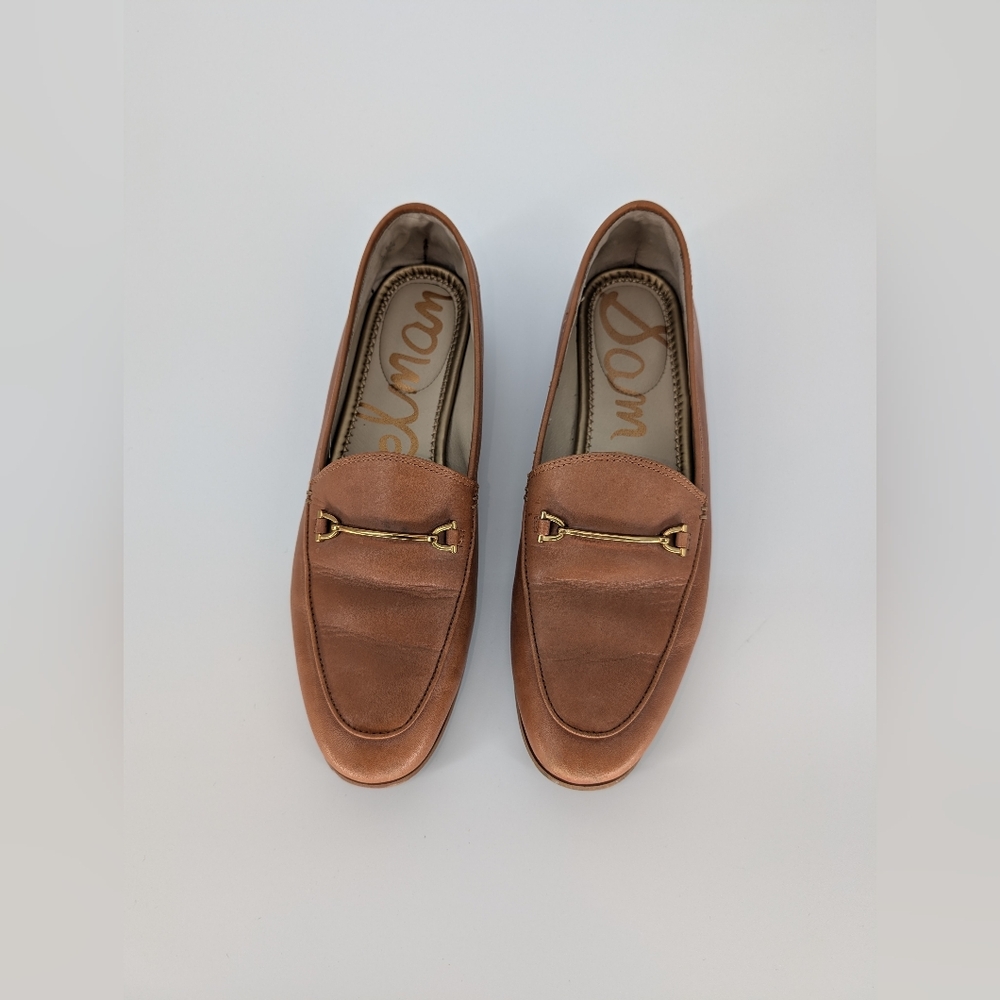 Sam Edelman Luce Horsebit Loafer Flats | Size 9.5 | Tan Cognac Leather - Picture 1 of 16